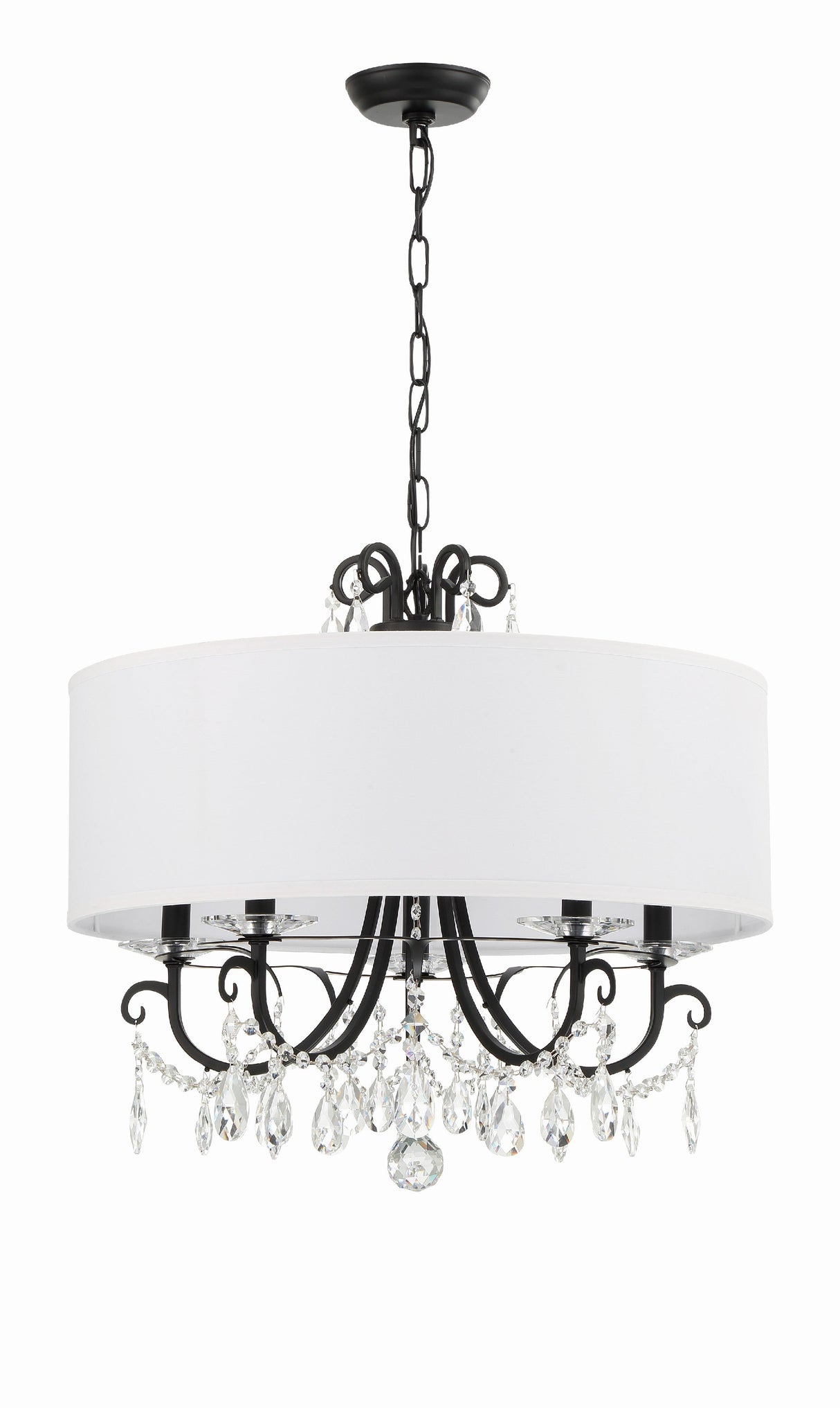 Othello 5 Light Clear Crystal Polished Chrome Chandelier 6625-CH-CL-MWP