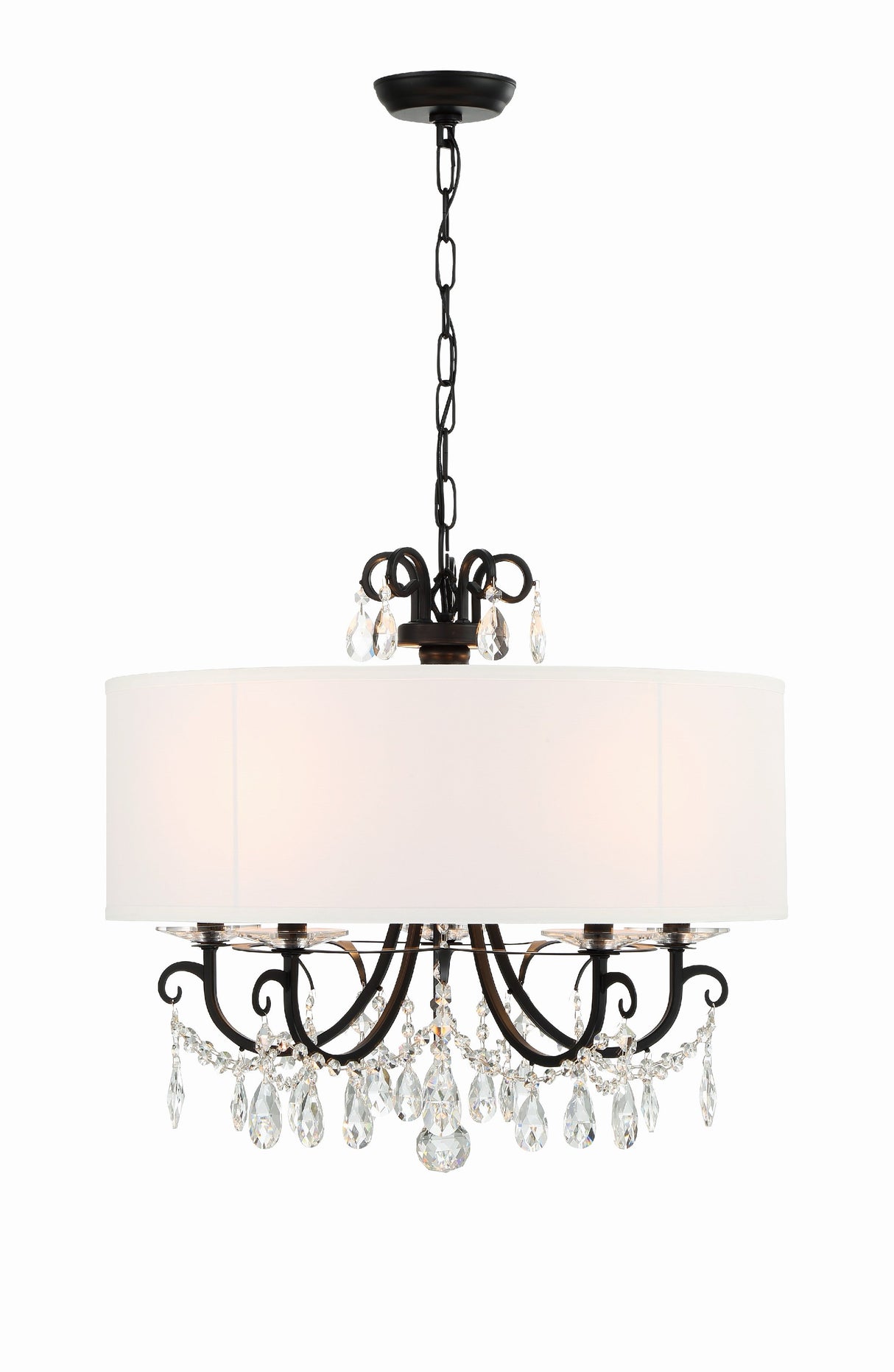 Othello 5 Light Clear Crystal Polished Chrome Chandelier 6625-CH-CL-MWP