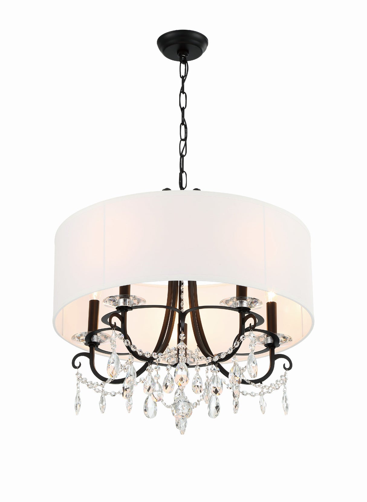 Othello 5 Light Clear Crystal Polished Chrome Chandelier 6625-CH-CL-MWP