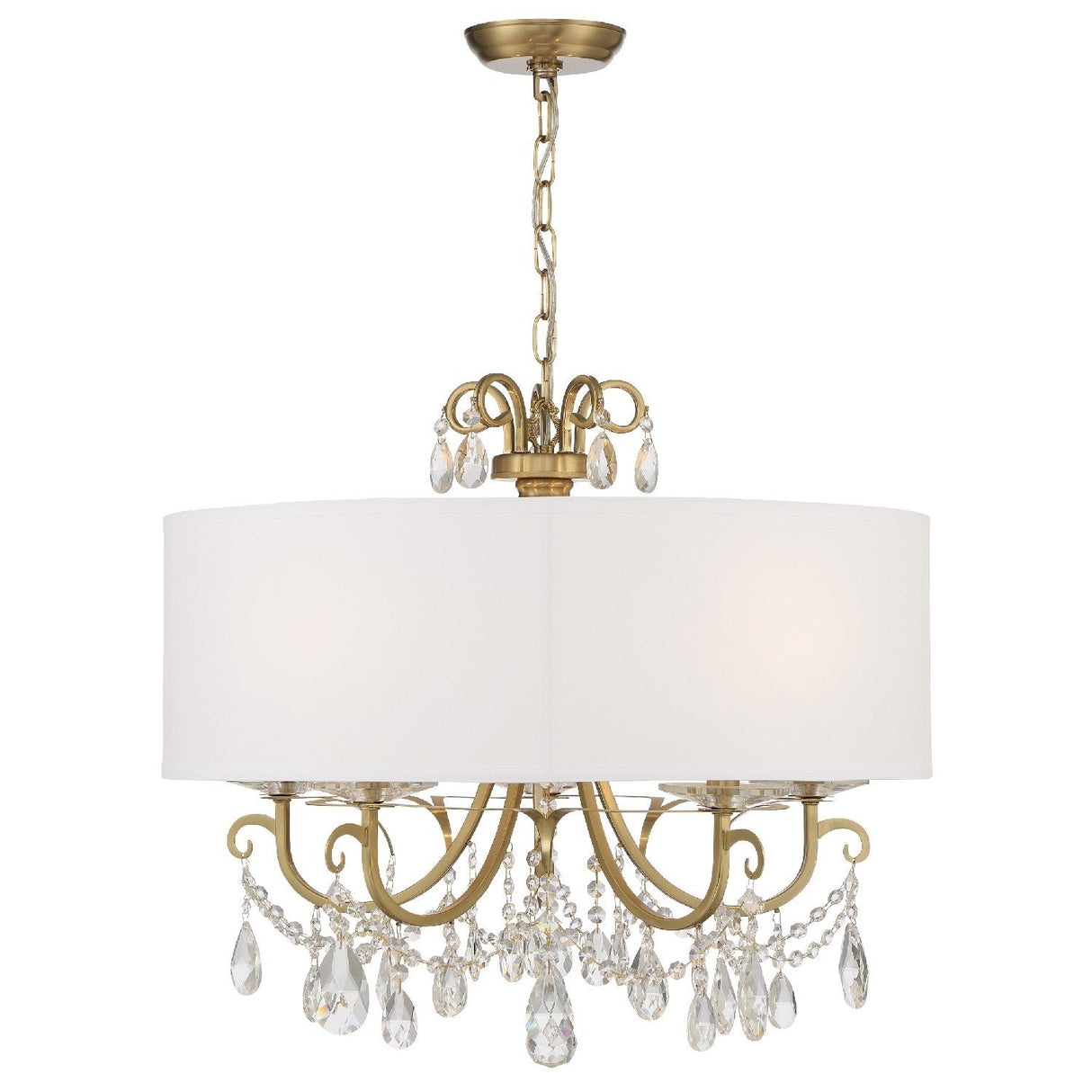 Othello 5 Light Clear Crystal Polished Chrome Chandelier 6625-CH-CL-MWP