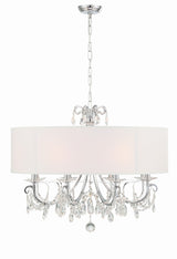 Othello 8 Light Polished Chrome Chandelier 6628-CH-CL-MWP