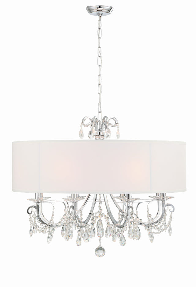 Othello 8 Light Polished Chrome Chandelier 6628-CH-CL-MWP