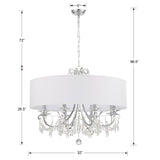 Othello 8 Light Polished Chrome Chandelier 6628-CH-CL-MWP