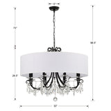 Othello 8 Light Polished Chrome Chandelier 6628-CH-CL-MWP