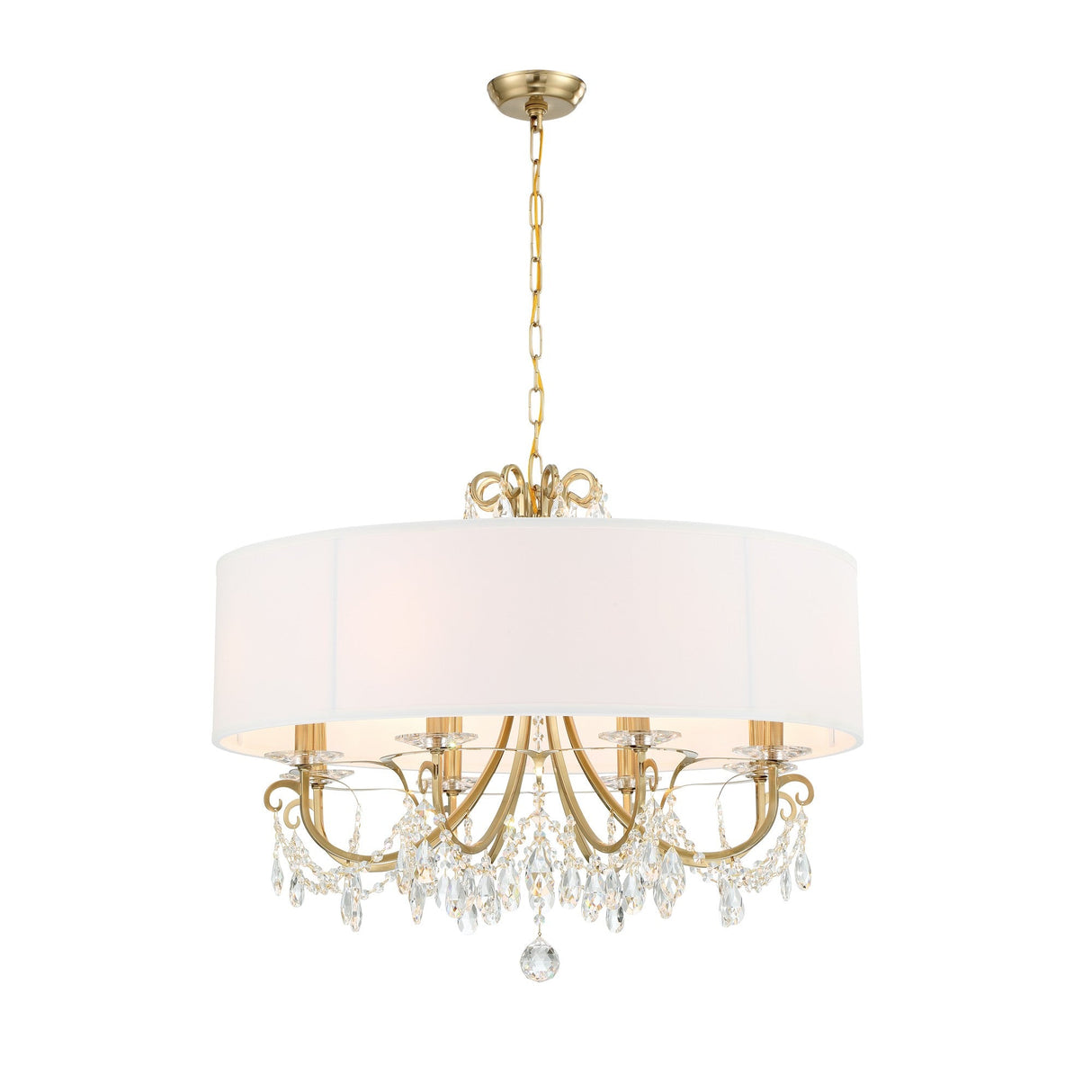 Othello 8 Light Polished Chrome Chandelier 6628-CH-CL-MWP