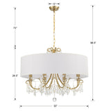 Othello 8 Light Polished Chrome Chandelier 6628-CH-CL-MWP