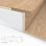CALI Cave Entry Cypress Den Flush Stair Nosing 7601000315 74-13/16 x 2-7/8 x 3/4
