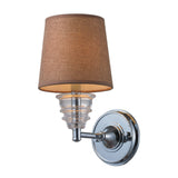 Elk 66801-1 Insulator Glass 13'' High 1-Light Sconce - Polished Chrome