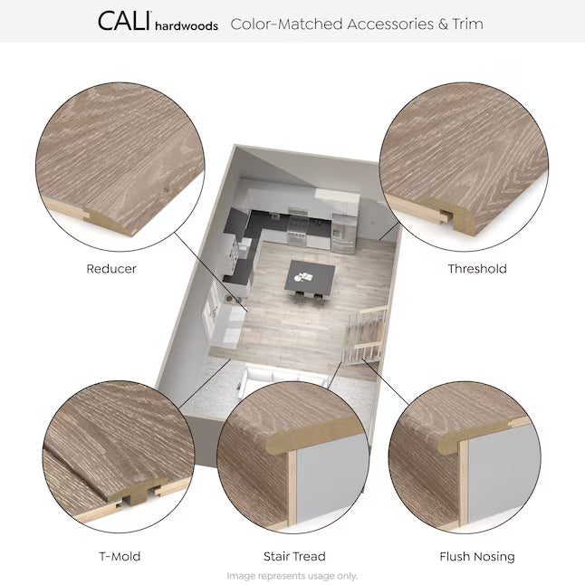 CALI Natural Stair Tread 7101000917 48 x 11-13/16 x 1-1/16