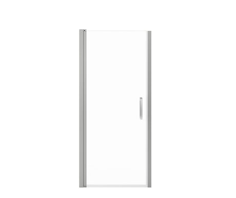 MAAX 138265-900-084-101 Manhattan 33-35 x 68 in. 6 mm Pivot Shower Door for Alcove Installation with Clear glass & Square Handle in Chrome