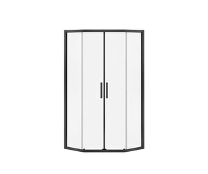 MAAX 137441-900-340-000 Radia Neo-angle 38 x 38 x 71 ½ in. 6 mm Sliding Shower Door for Corner Installation with Clear glass in Matte Black