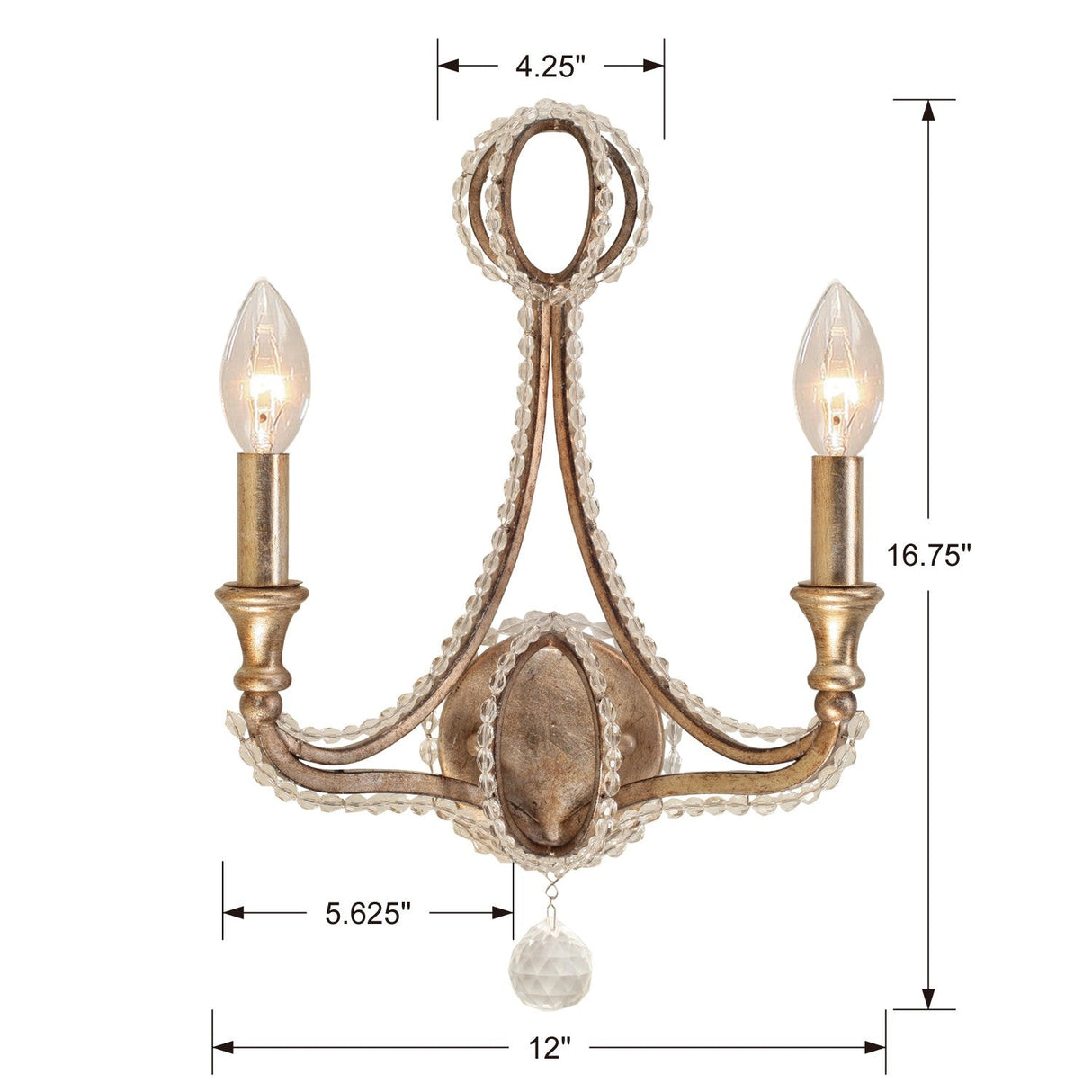 Garland 2 Light Distressed Twilight Sconce 6762-DT