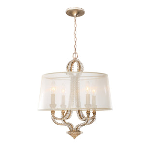 Garland 4 Light Distressed Twilight Crystal Bead Mini Chandelier 6764-DT