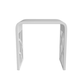 DAX Solid Surface Bath Stool - 16-3/4 x 16-3/4 x 9-1/16 inches DAX-ST-05