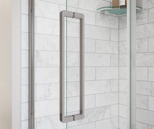 MAAX 135323-900-084-000 Uptown 44-47 x 76 in. 8 mm Sliding Shower Door for Alcove Installation with Clear glass in Chrome