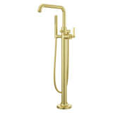 Winter Park Tub Filler with Handshower in Brushed Gold