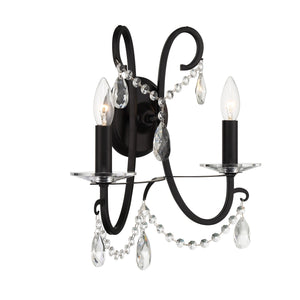 Othello 2 Light Polished Chrome Sconce 6822-CH-CL-MWP