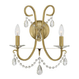 Othello 2 Light Swarovski Strass Crystal Polished Chrome Sconce 6822-CH-CL-S