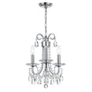 Othello 3 Light Spectra Crystal Polished Chrome Mini Chandelier 6823-CH-CL-SAQ