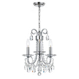 Othello 3 Light Polished Chrome Mini Chandelier 6823-CH-CL-MWP