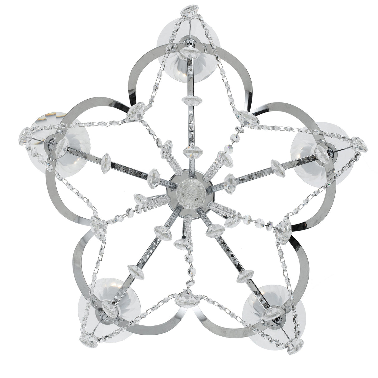 Othello 5 Light Polished Chrome Chandelier 6825-CH-CL-MWP