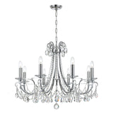 Othello 8 Light Polished Chrome Chandelier 6828-CH-CL-MWP