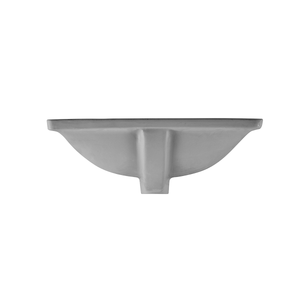 DAX Ceramic Square Undermount Bathroom Basin, 18", Glossy White BSN-202M-W