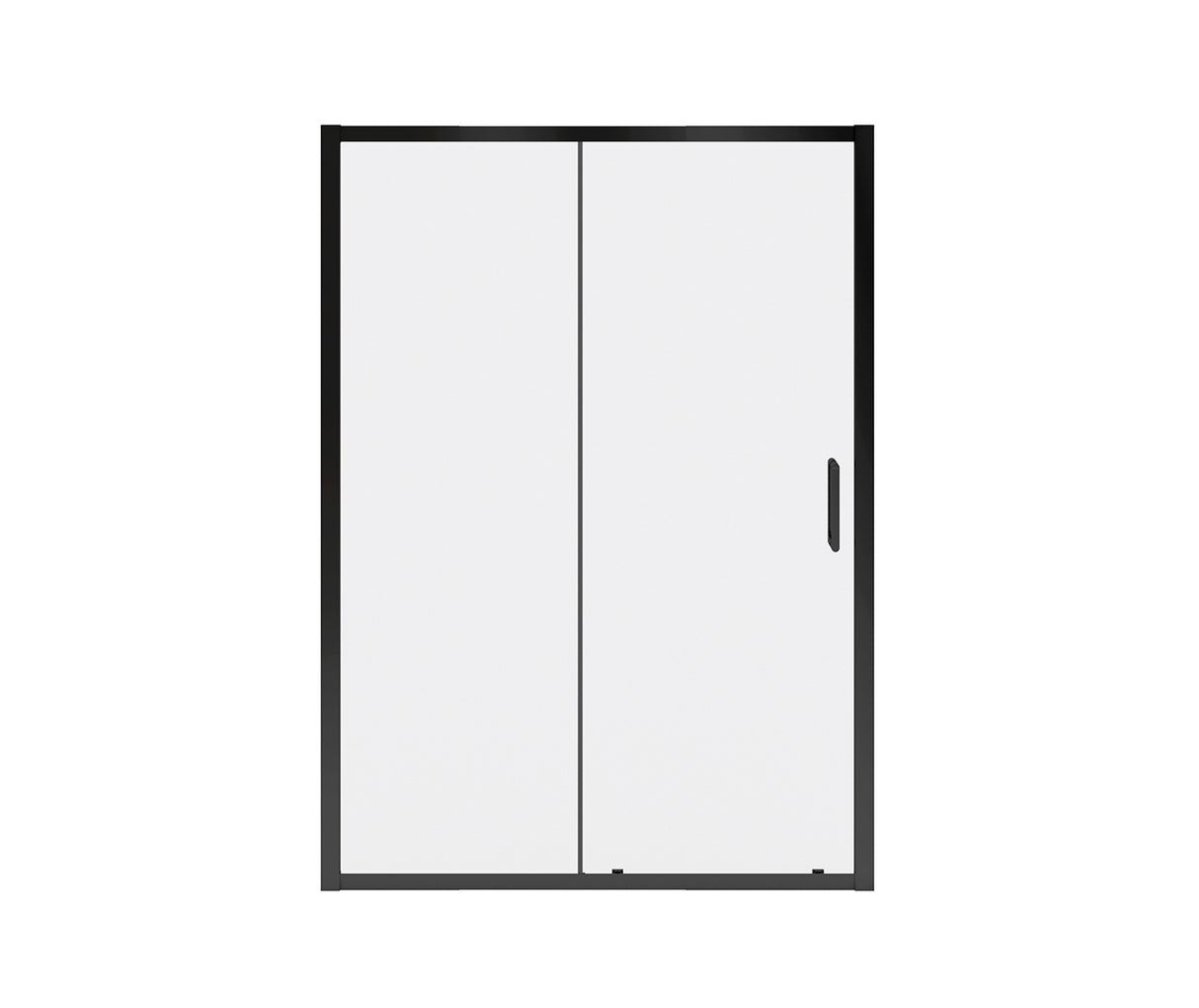 MAAX 135237-900-340-000 Connect Pro 55 ½-57 x 76 in. 6mm Sliding Shower Door for Alcove Installation with Clear glass in Matte Black