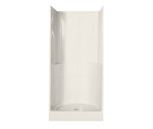 MAAX 103007-000-007-000 36SKD 36 x 35 AcrylX Alcove Center Drain Three-Piece Shower in Biscuit
