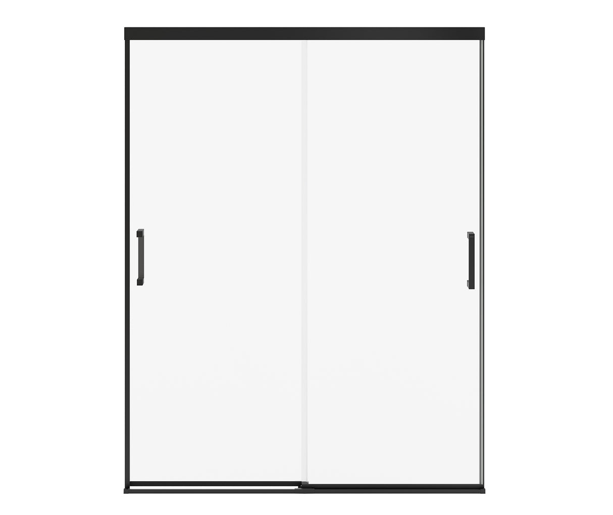 MAAX 135335-900-340-000 Incognito 76 56-59 x 76 in. 8mm Bypass Shower Door for Alcove Installation with Clear glass in Matte Black