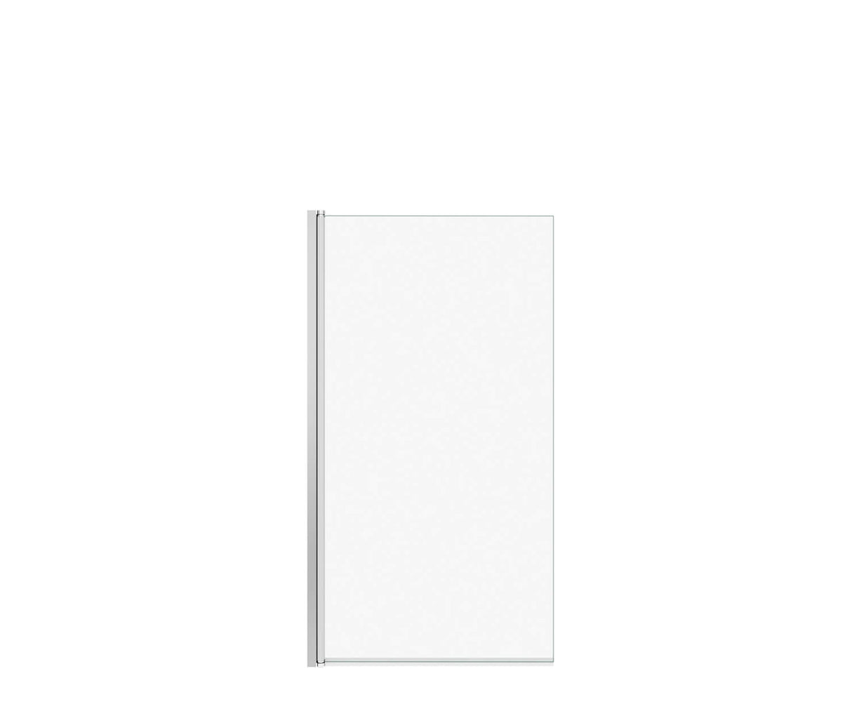 MAAX 137500-900-084-000 Edge 30 x 55 ½ in. 6 mm Tub Screen for Alcove Installation with Clear glass in Chrome