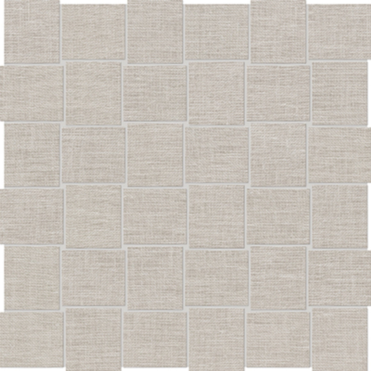 Anatolia Tile 2X2 Basketweave Belgian Linen Natural Porcelain Mosaics. 1 Sheet = .96 Sq. Ft. 4501-0033-1 (69-567) Natural Basketweave 2x2 - premium natural stone mosaic tile from Anatolia Tile, available at PoshHaus showroom in Keene, NH