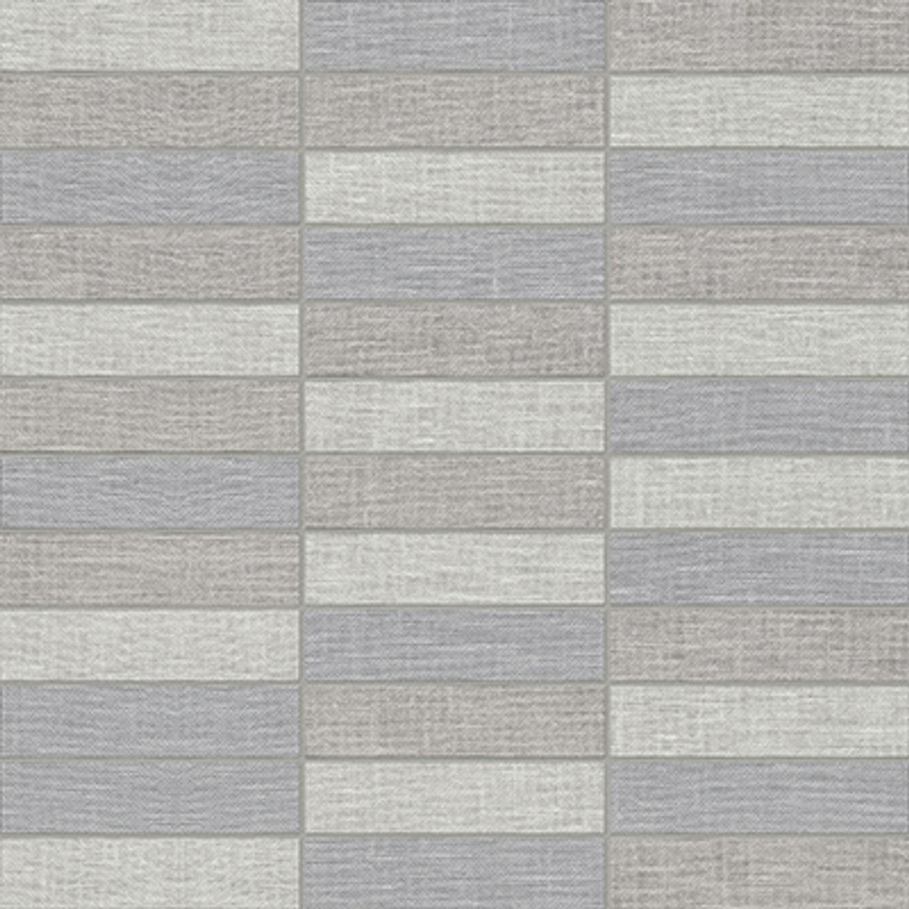 Anatolia Tile 1X4 Belgian Linen Dark Blend Stacked Mosaics. 1 Sheet = .96 Sq. Ft. 4501-0027-1  - premium natural stone mosaic tile from Anatolia Tile, available at PoshHaus showroom in Keene, NH