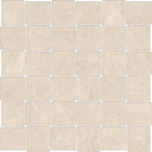 Anatolia Tile 2X2 Baskeetweave Mayfair Allure Ivory Polished Porcelain Mosaics. 1 Sheet = .98 Sq. Ft. 4501-0137-1 Allure Ivory 2x2 Basketweave Polished - premium natural stone mosaic tile from Anatolia Tile, available at PoshHaus showroom in Keene, NH