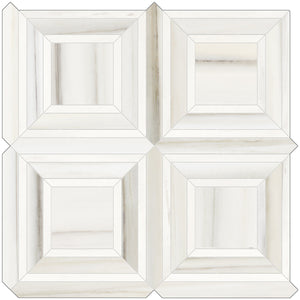 Anatolia Tile Mayfair Zebrino Piazza Polished Porcelain Mosaics. 1 Sheet = .96 Sq. Ft. 4501-0158-1 Zebrino Piazza - premium natural stone mosaic tile from Anatolia Tile, available at PoshHaus showroom in Keene, NH