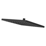 Modern Square 12 in. Raincan Showerhead in Matte Black