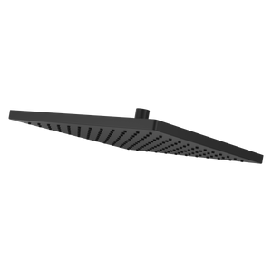 Modern Square 12 in. Raincan Showerhead in Matte Black