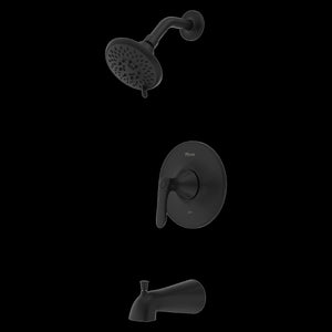 Weller 1-Handle Tub & Shower Trim in Matte Black