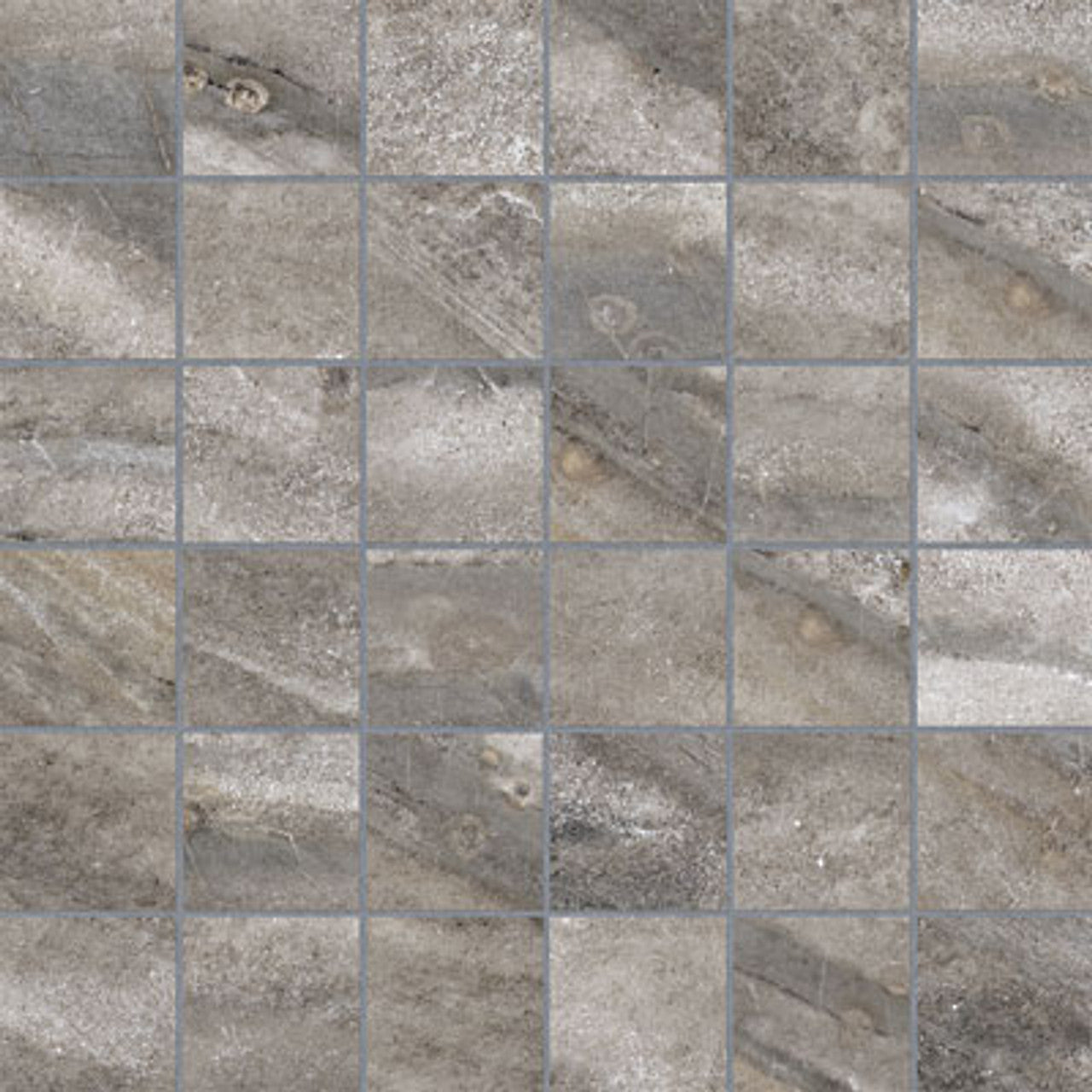 Anatolia Tile 2X2 Evolution Mica Matte 36 Piece Porcelain Mosaics. 1 Sheet = .96 Sq. Ft. 4501-0095-0 (69-207) Mica 2x2 - premium natural stone mosaic tile from Anatolia Tile, available at PoshHaus showroom in Keene, NH
