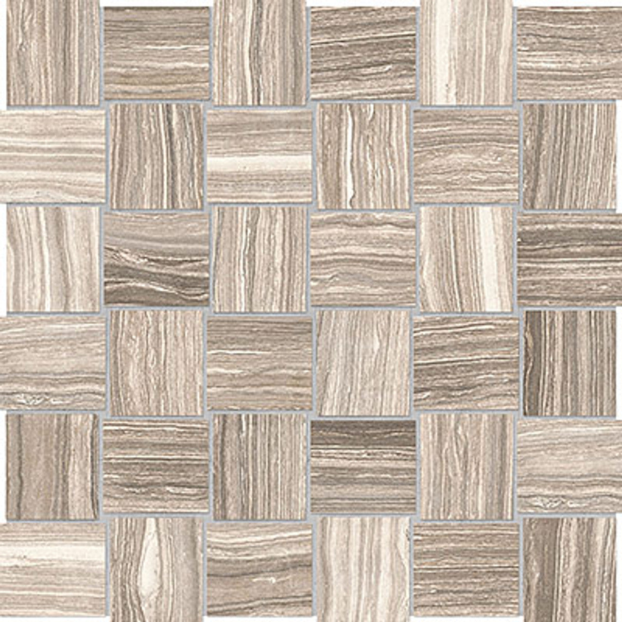 Anatolia Tile 2X2 Basketweave Eramosa Clay Matte Porcelain Mosaics. 1 Sheet = .96 Sq. Ft. 4501-0083-0 (69-232) Clay Basketweave 2x2 - premium natural stone mosaic tile from Anatolia Tile, available at PoshHaus showroom in Keene, NH