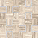 Anatolia Tile 2X2 Basketweave Eramosa Sand Matte Porcelain Mosaics. 1 Sheet = .96 Sq. Ft. 4501-0086-0 (69-234) Sand Basketweave 2x2 - premium natural stone mosaic tile from Anatolia Tile, available at PoshHaus showroom in Keene, NH