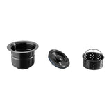 4.5" Stainless Steel Basket Drain in Black