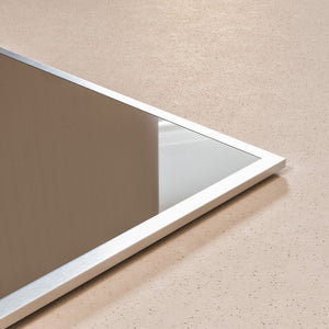 Eviva Sax 24" x 30" Rectangular Chrome Metal Framed Mirror