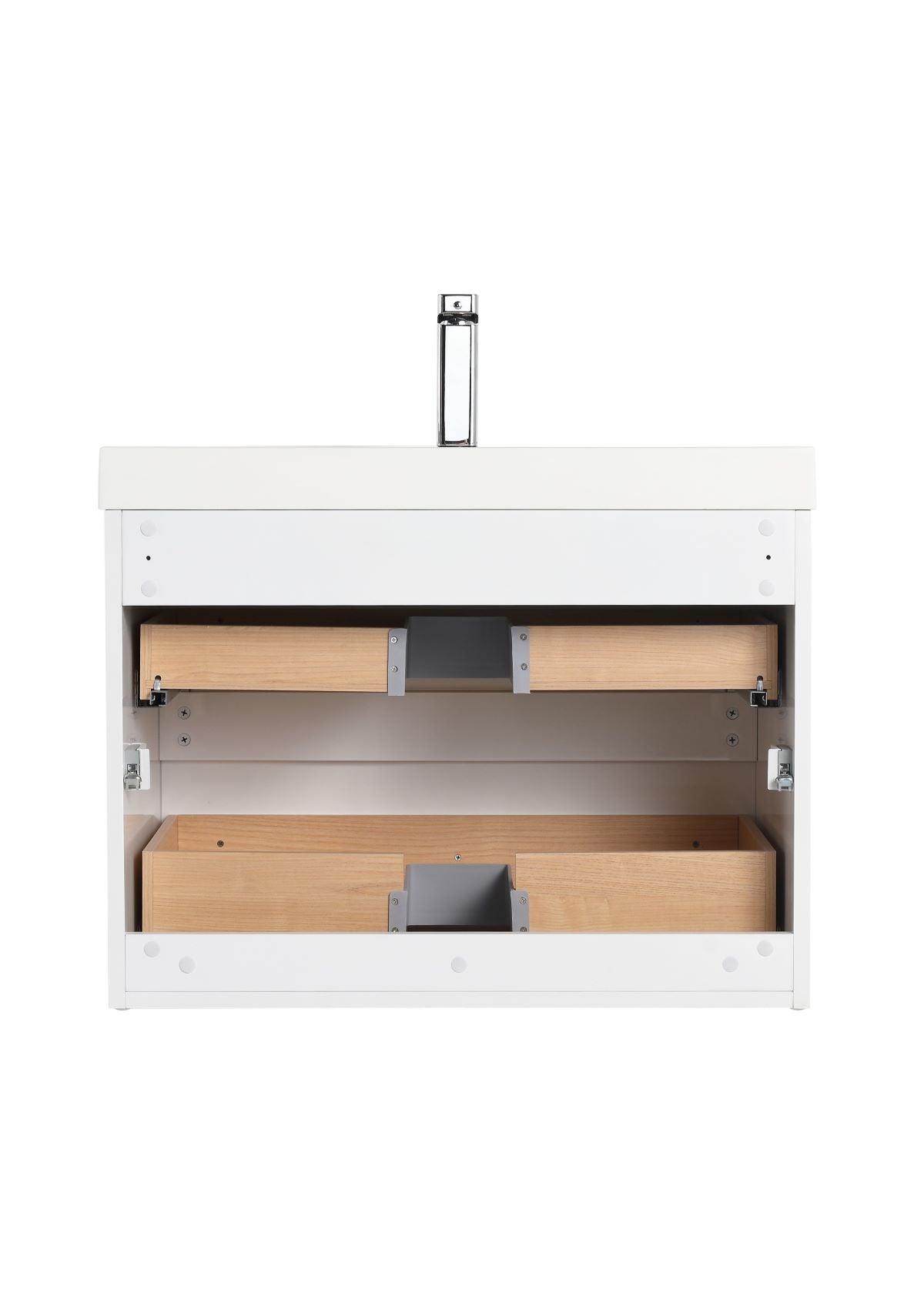 Blossom Assisi 30" Vanity - Eco-Friendly Modern Minimalist Design with Soft-Closing Drawers
