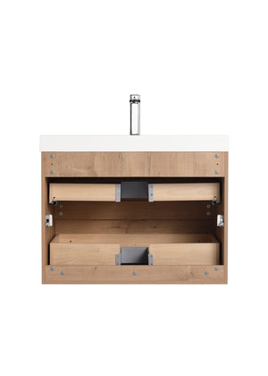 Blossom Assisi 30" Vanity - Eco-Friendly Modern Minimalist Design with Soft-Closing Drawers