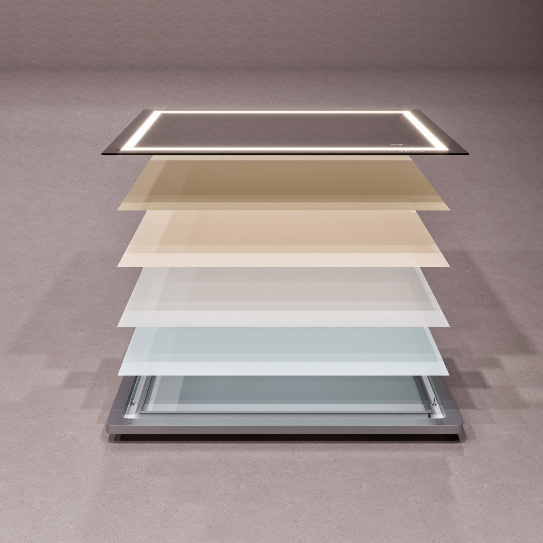 Eviva Glow 36" x 28" Rectangular Frameless Mirror
