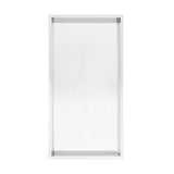 Voltaire 12" x 24" Stainless Steel Single Shelf Wall Niche in Polished Chrome