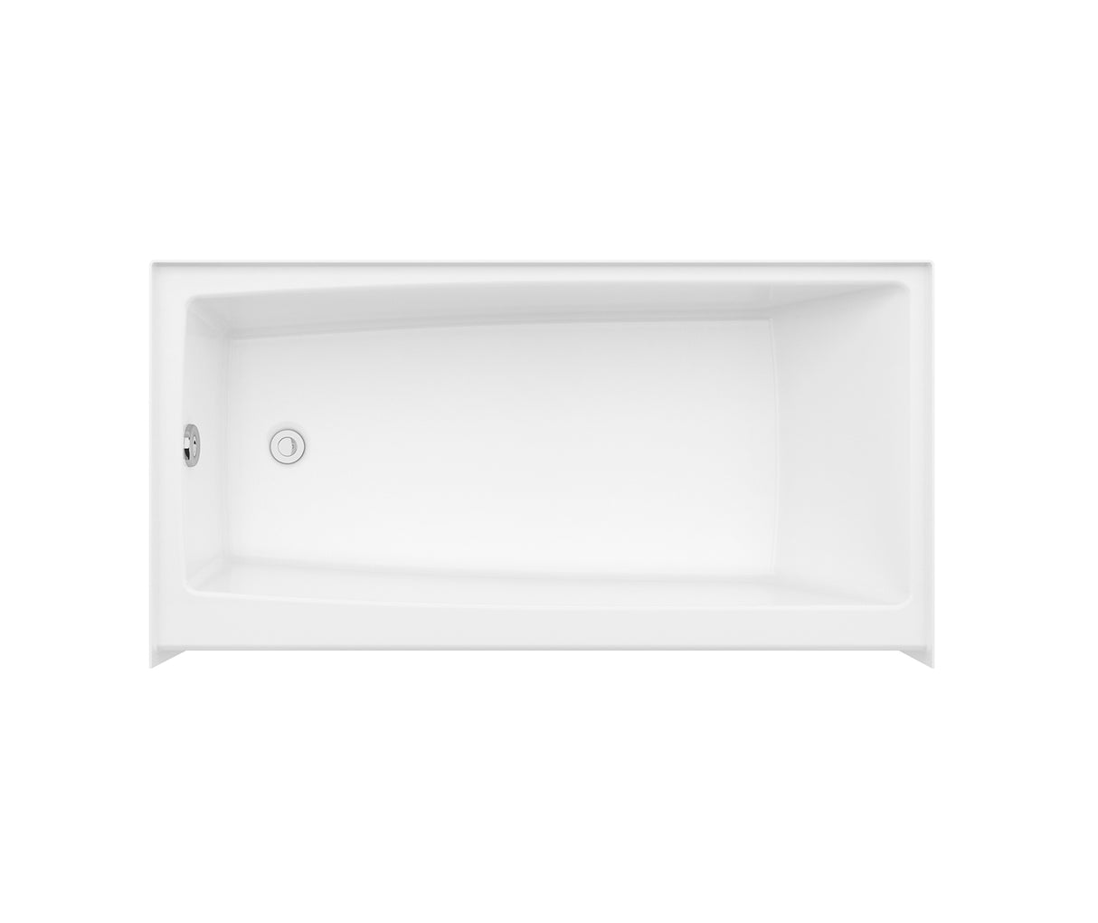 MAAX 106882-L-000-007 Jaxi 6030 AcrylX Alcove Left-Hand Drain Bathtub in Biscuit