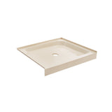 Voltaire 36 x 36 Single-Threshold, Center Drain, Shower Base in Biscuit