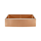 Rivage 36 x 21 Stainless Steel, Single Basin, Farmhouse Kitchen Sink with Apron in Rose Gold